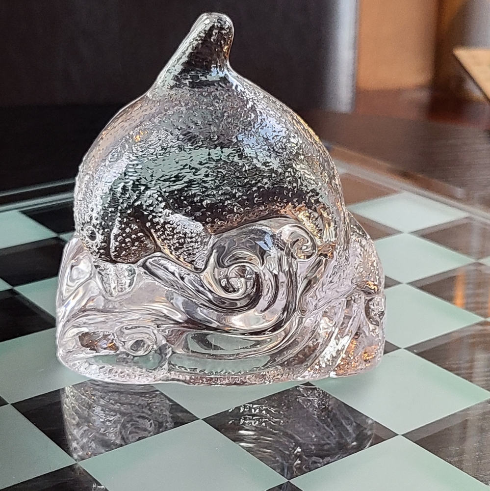 Dolphin Candle Holder glass